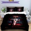 3pcs Duvet Cover Set (1*Duvet Cover + 2*Pillowcase, Without Core), F1 Racing Driver Print Bedding Set, Bedroom Decor, All‑Season, Gift