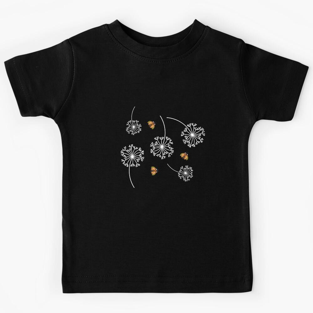 Dandelion Ladybug Flying Spores Kids T-Shirt 160