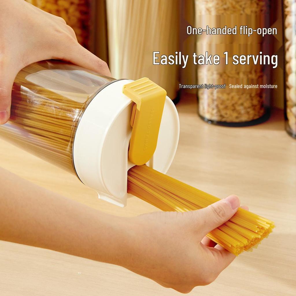 Food-Grade Noodle Box: Coarse Grain Dried Pasta Storage Jar