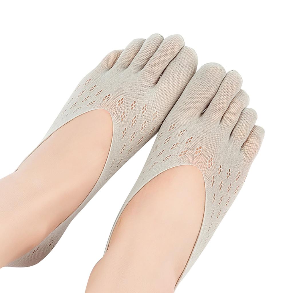 Calzini estivi da donna alla moda a taglio basso, non ultra sottili, a cinque dita