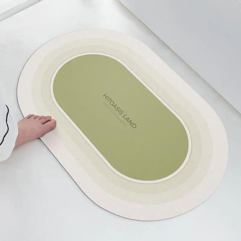 Diatom mud absorbent mat household floor mat bathroom toilet kitchen door non-slip quick drying