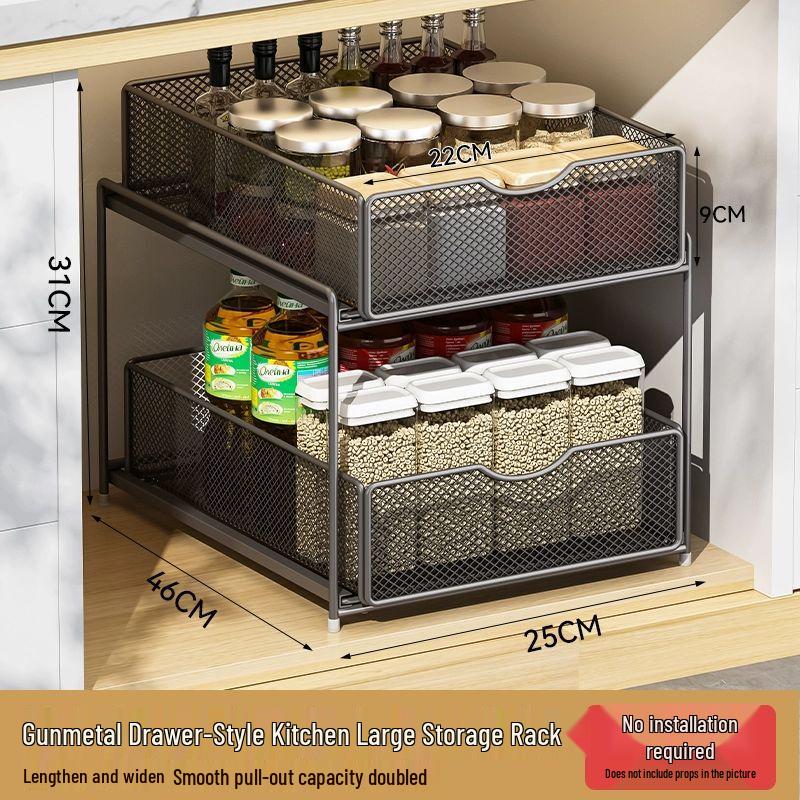 Ausziehbares Unterschrank-Aufbewahrungsregal