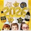 11 Pcs/set 32 Inch Golden 2026 Number New Year Decorative Balloons Happy New Year Themed Party Scene Decoration