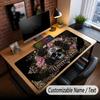Skull Gothic Theme Custom Mouse Pad Personalized With Name Text Customized Desk Mat For Office Home Decor