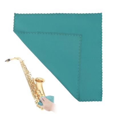 Square Cotton Instrument Cleaning Cloth Saxophone Guitar Violin Trumpet with Mouthpiece Brush 8pcs Cushions Double Sided Fleece
