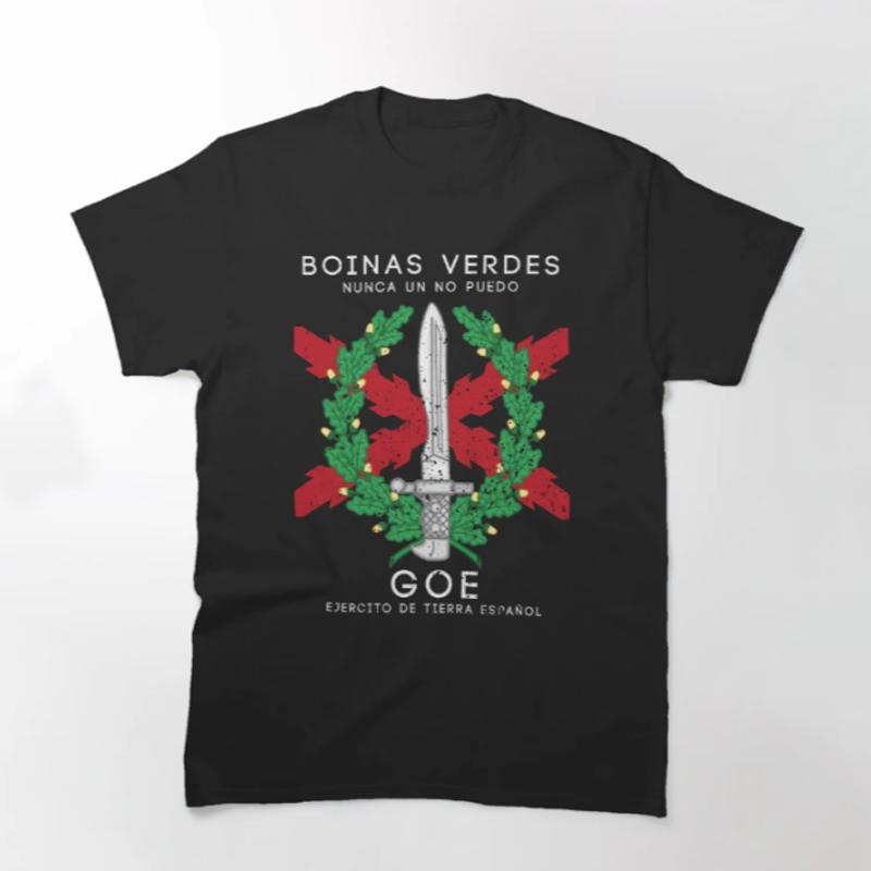

Spanish GOE Special Operations Groups Green Berets TShirt 100 Cotton ONeck Summer Short Sleeve Casual Mens Tshirt Size S3XL S