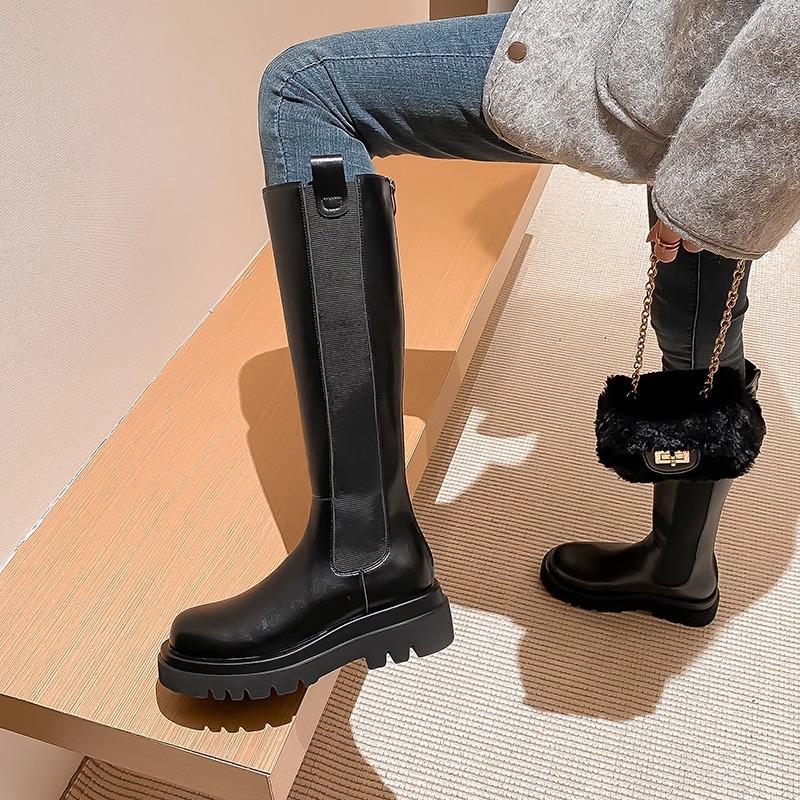 New long boots velvet women's winter snow boots women's fur integrated thickened long boots warm high boots