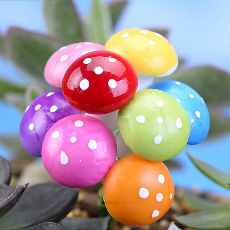 Red Foam Colorful Mushroom DIY Micro Landscape Accessory