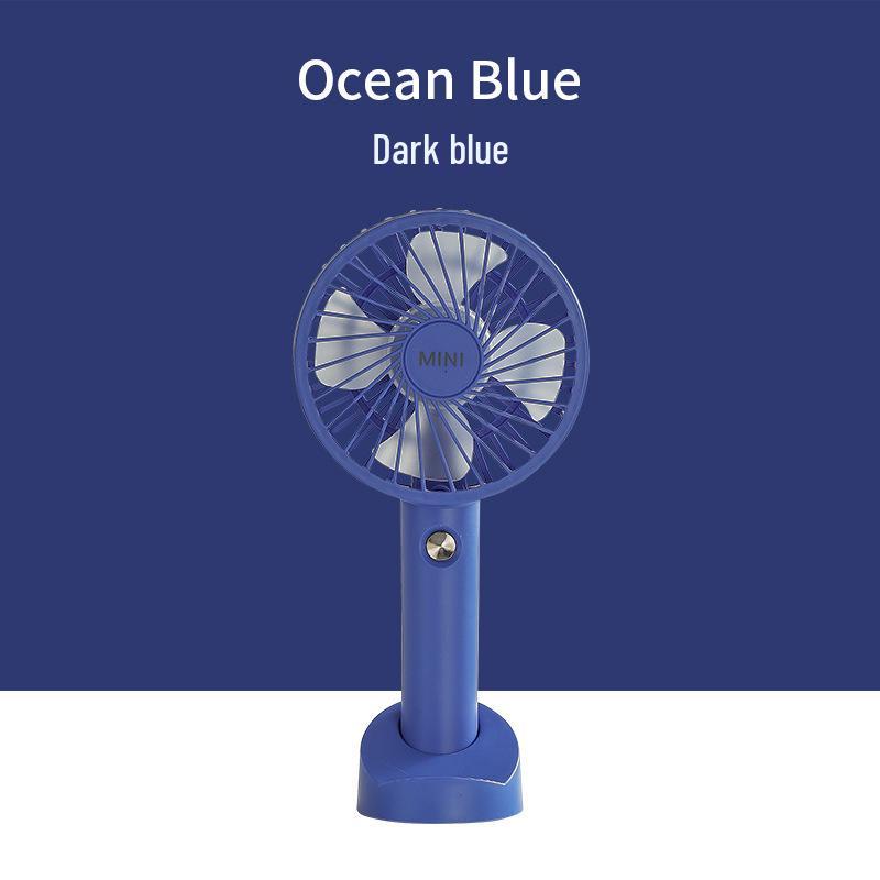 Cartoon Portable Rechargeable Mini Fan with Long Battery Life Rechargeable Color Box Packaging