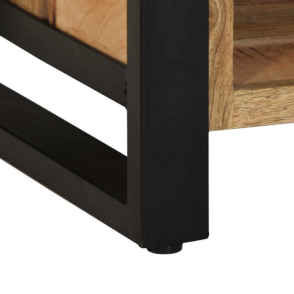 Shoe Bench Brown 100 x 40 x 50 cm Solid Mango Wood