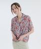 VOYONN Animal Point Short Sleeve Poly Blouse Red 0092