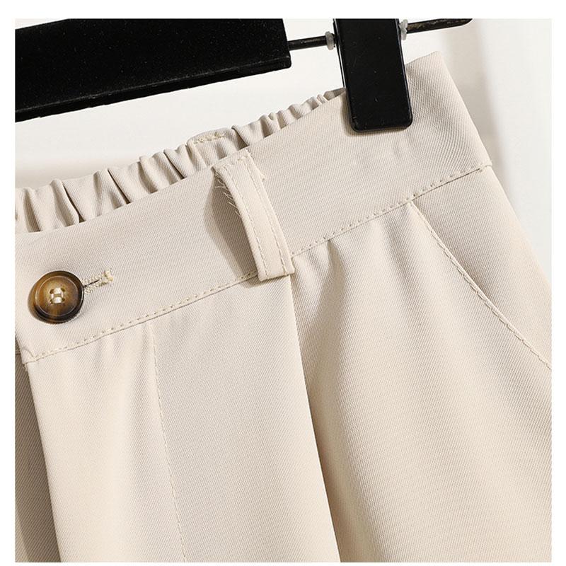 Dimanaf 2022 Plus Size Summer Shorts Pants High Waist Women Basic Pants Big Casual Female Casual Trousers Green Pants 5XL