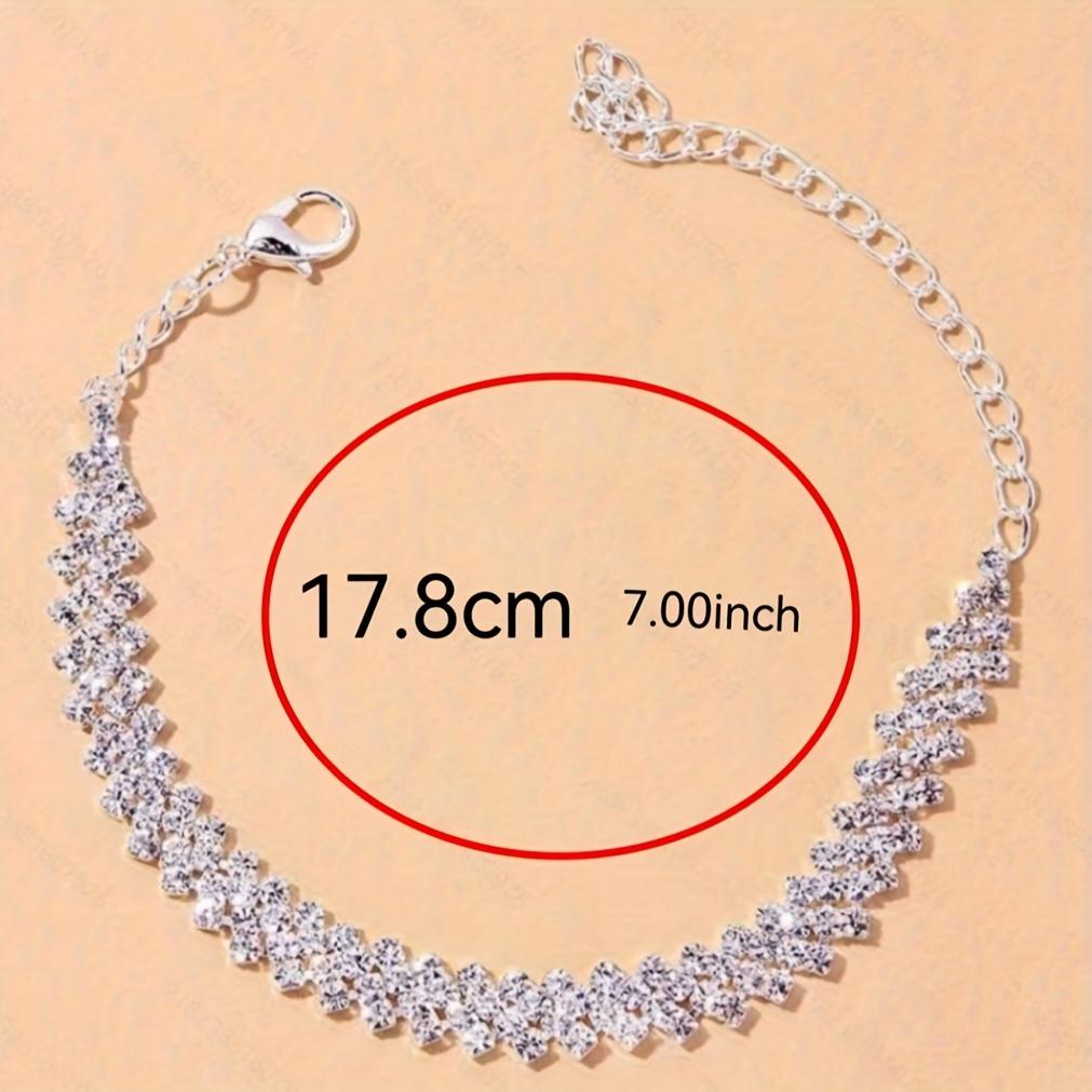 Waterproof stainless steel anklet, tennis anklet, women's heart-shaped butterfly anklet, women's summer beach foot jewelry