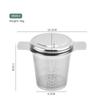 Stainless Steel Tea Infuser with Lid and Teacup Strainer Net