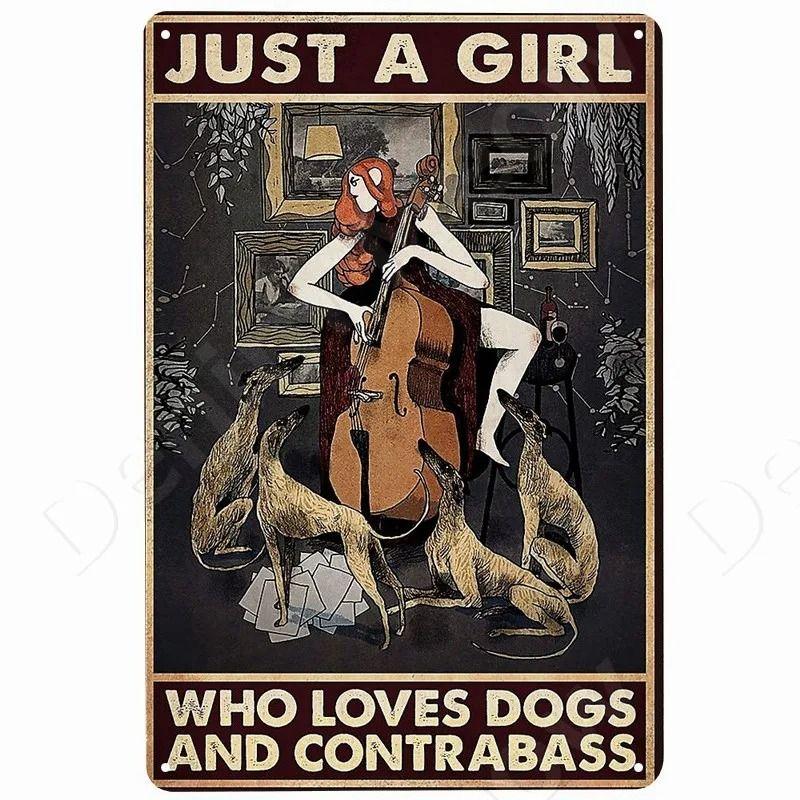 Vintage Rock Music Style Tin Painting for Bars Cafes Home Walls