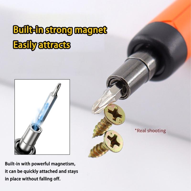 Rechargeable Electric Screwdriver Set With Multiple Bits Compact Design For Home Repair And DIYer Projects Quick Charge