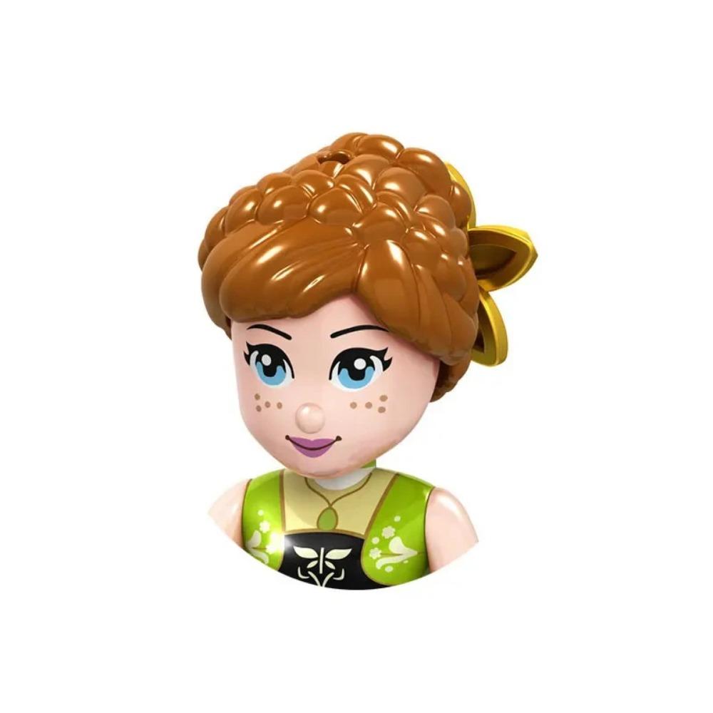 Παραμύθια Πριγκίπισσα Κορίτσι Καλλονή και το Τέρας Σταχτοπούτα Άννα Ολίβια Frozen Μοντέλο Χαρακτήρας Κτίσιμο Μπλοκ Παιδικά Παιχνίδια Δώρα