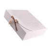 5pcs Gift Boxes Birthday Paper Favor Cases Party Anniversary Gift Packing Boxes with Ribbon, White, Large