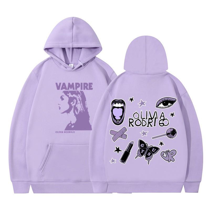 Olivia Rodrigo Graphic Hoodie Women Men Teens Loose Fit Cotton Blend Winter Warm Pullover Sweatshirt