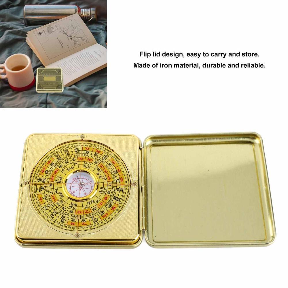 Alloy Luo Jing Instrument Square Feng Shui Compass Three Synthesis Plate Residential Feng Shui