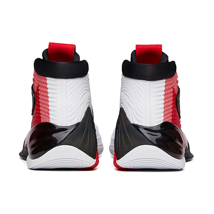 New Anta KT6 Anti Slip Wear Resistant Mid Top Performance Basketball Shoes Men's Red 112131101-3