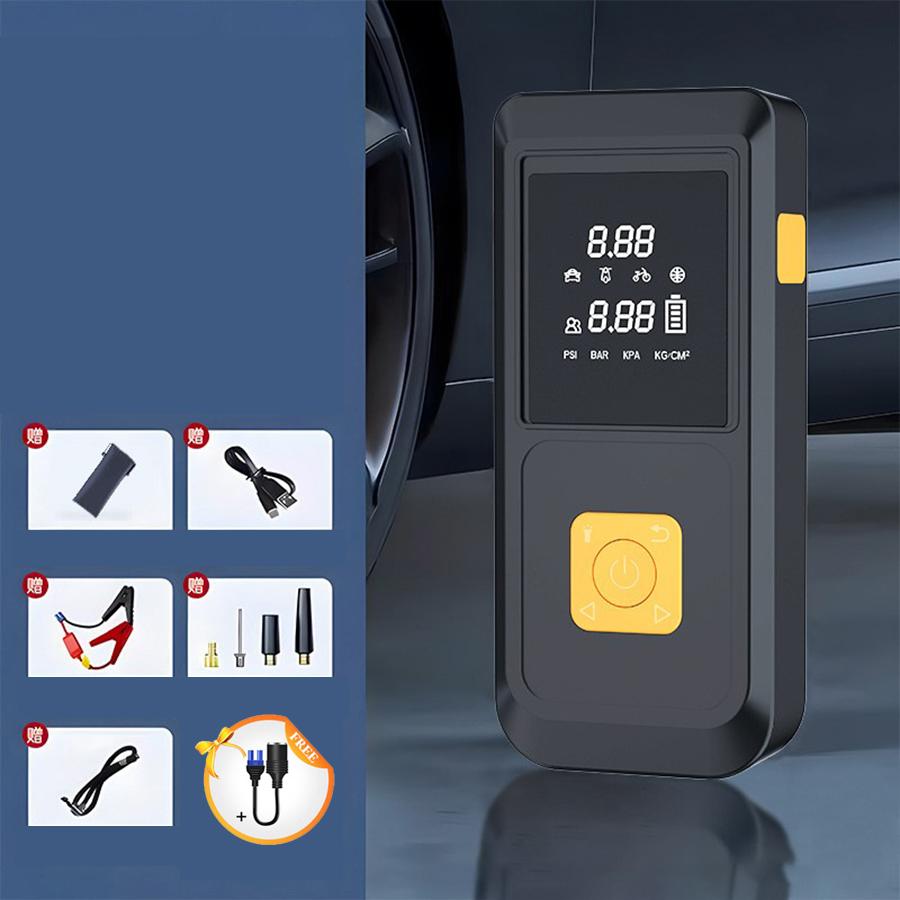 Car Jump Starter With Air Compressor 1000A Peaks Automobile Battery Booster With LED Light Power Bank Car Electrical Appliances