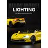 1/24 Mclaren 720S legert sportsbilmodell med fire hjul og støtdempende funksjon, egnet som feriegave til barn