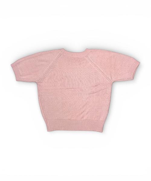 Bonseullipi Raglan Half-Sleeve Knit (Pink)