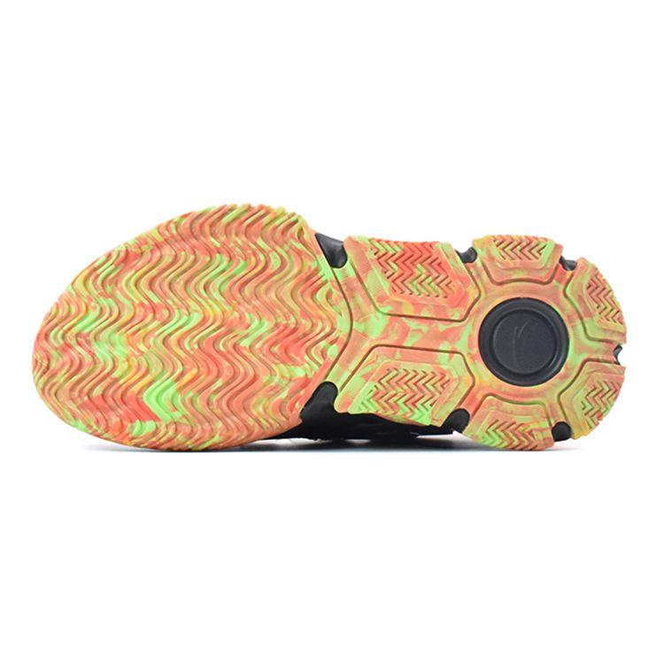 Anta Kids Sniper Series Comfortable Versatile Non-Slip Wear-Resistant Casual Shoes Kids Casual Shoes Black Orange 312141102-4