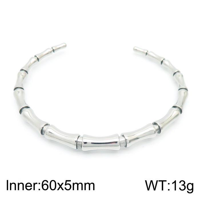 Women's Minimalist Bamboo Joint Titanium Steel Bracelet - Light Luxury, Exquisite High-End Design
