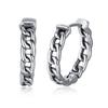 Vnox Retro Dragon Head Huggie, Vintage Stainless Steel Men Hoop Earrings, Cool Tranditinal Chinese Lucky Almut Boy Jewelry