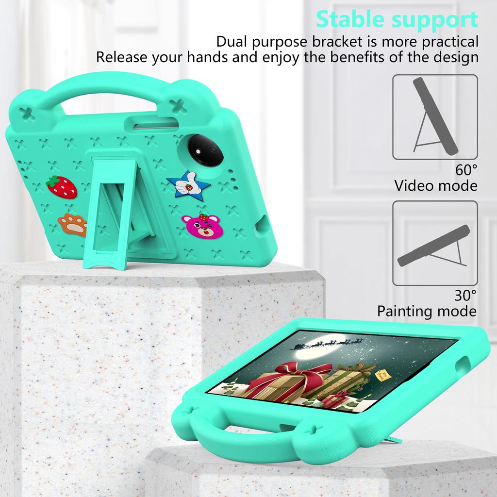 Kids EVA Handle Case for Redmi Pad SE 8.7 Inch Shockproof Protective Cute Strawberry Bear Tablet Cover 8.7"