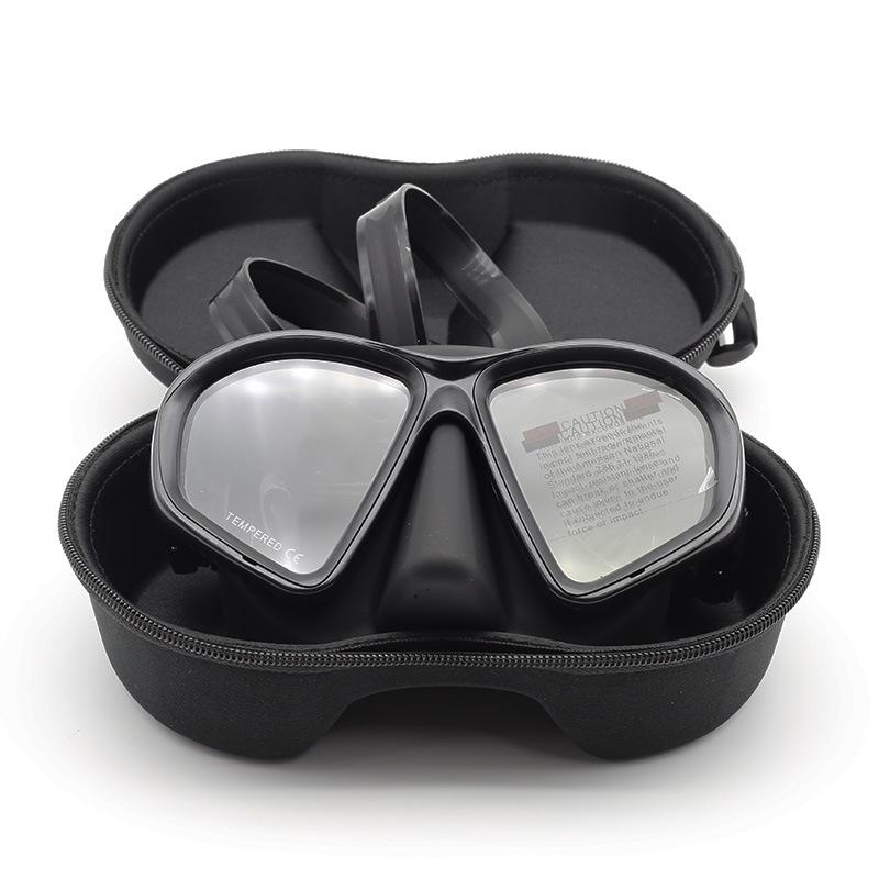 

Professional Low-Volume Snorkeling Mask for Free Dive Adult Diving Equipment Skin Diver Full Face Mask with camera tripod L/XL чорний