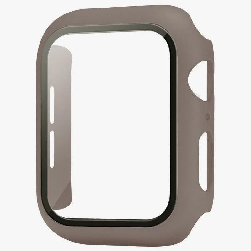

Tempered Glass+cover For Apple Watch Accessories 45mm 41mm 42mm 40mm 44mm Screen Protector Apple watch Case serie 9 4 5 6 SE 7 8 Series 321 38MM