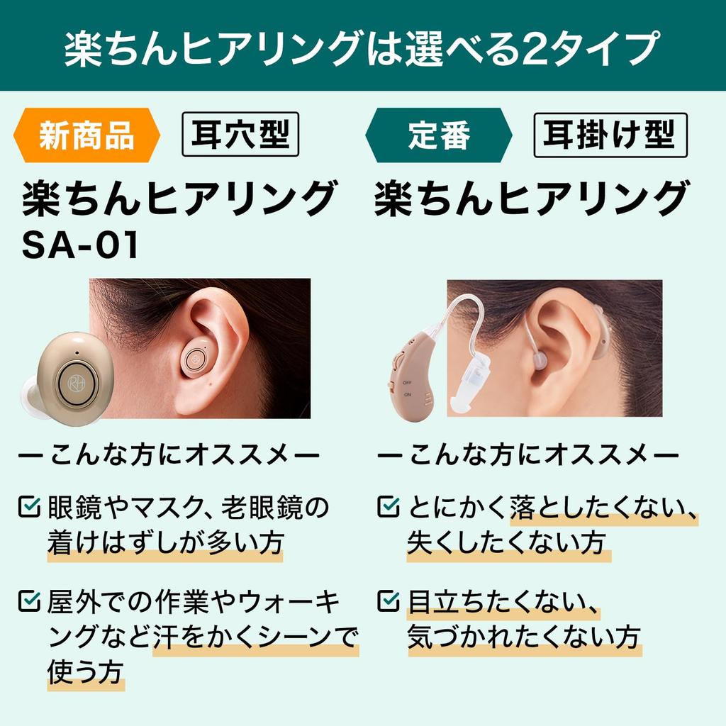 Shop Japan Comfortable Hearing Ear Canal Type Rechargeable Hearing Approximately 20 Hours of Continuous 6 Volume Amplifies Sound Up to Approximately