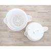 Living Vegetable Drainer/Salad Spinner, White, 2L Large Capacity, with Graduations, Chris 802336