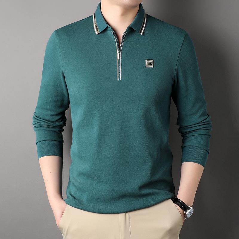 Весенняя и осенняя мужская футболка с длинными рукавами — фото 8