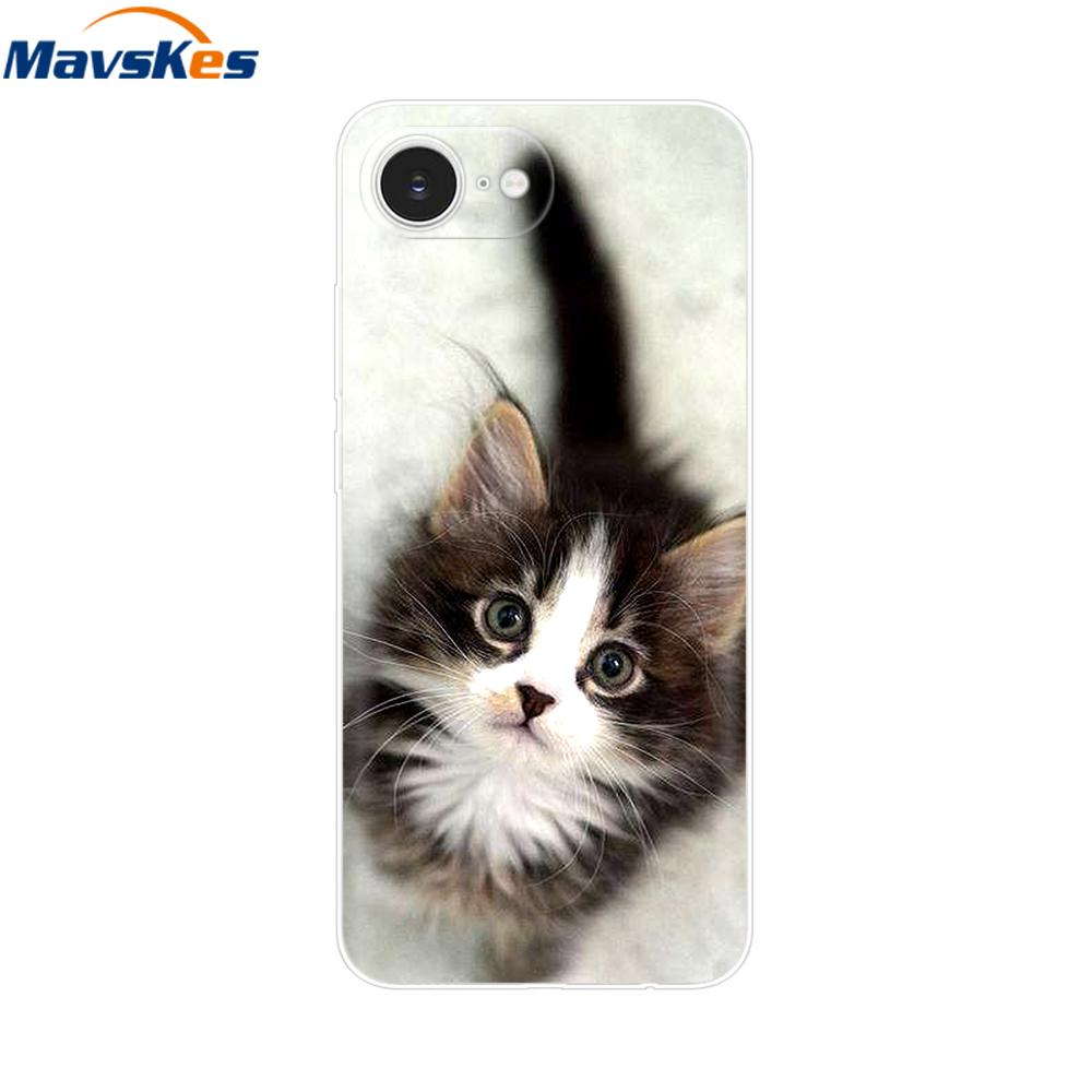 For iPhone 16e Case For Apple iPhone 16e Case Luxury Clear Painted Cover Case For iPhone 16e 16 E Coque Protective Cover Fundas