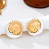 European-American Sun & Moon Earrings: Stylish, High-End, French Luxury Design