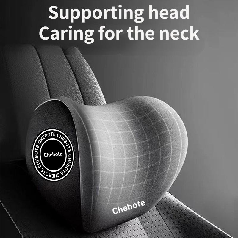 2pcs Ergonomic Car Seat Neck and Lumbar Support Pillow Set - 2-in-1 Sponge Rubber Cervical Support with Adjustable Backrest Pillow for Long Drives