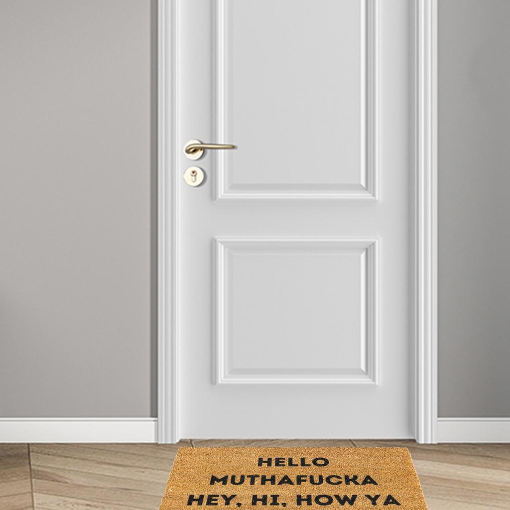 Funny English Door Mat  Door Rug Entrance Front Door Outdoor Entrance Porch Mat  Polyester Floor Mat