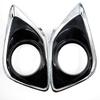 Pair Fog Light Lamp Cover Bumper Insert Trim Plastic For Toyota Venza 2013-2016