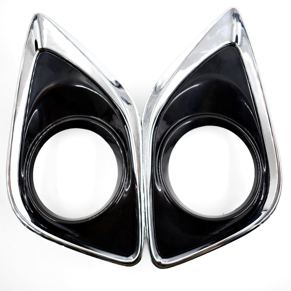 LH & RH Fog Light Lamp Bumper Cover Insert Replacement For Toyota Venza 2013-16