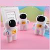 Adorável Chaveiro de Pelúcia de Astronauta Branco Pelúcia Curta Macia Boneca Recheada 12cm