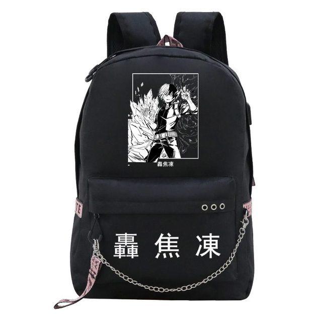 Travel Bag My Hero Academy Anime Peripheral Backpack Usb Large Capacity Student School Bag