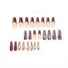 Wear nail pads, long ballet rhinestones, smudge nail pads, finished nail art, wear nail art advanced nail pads