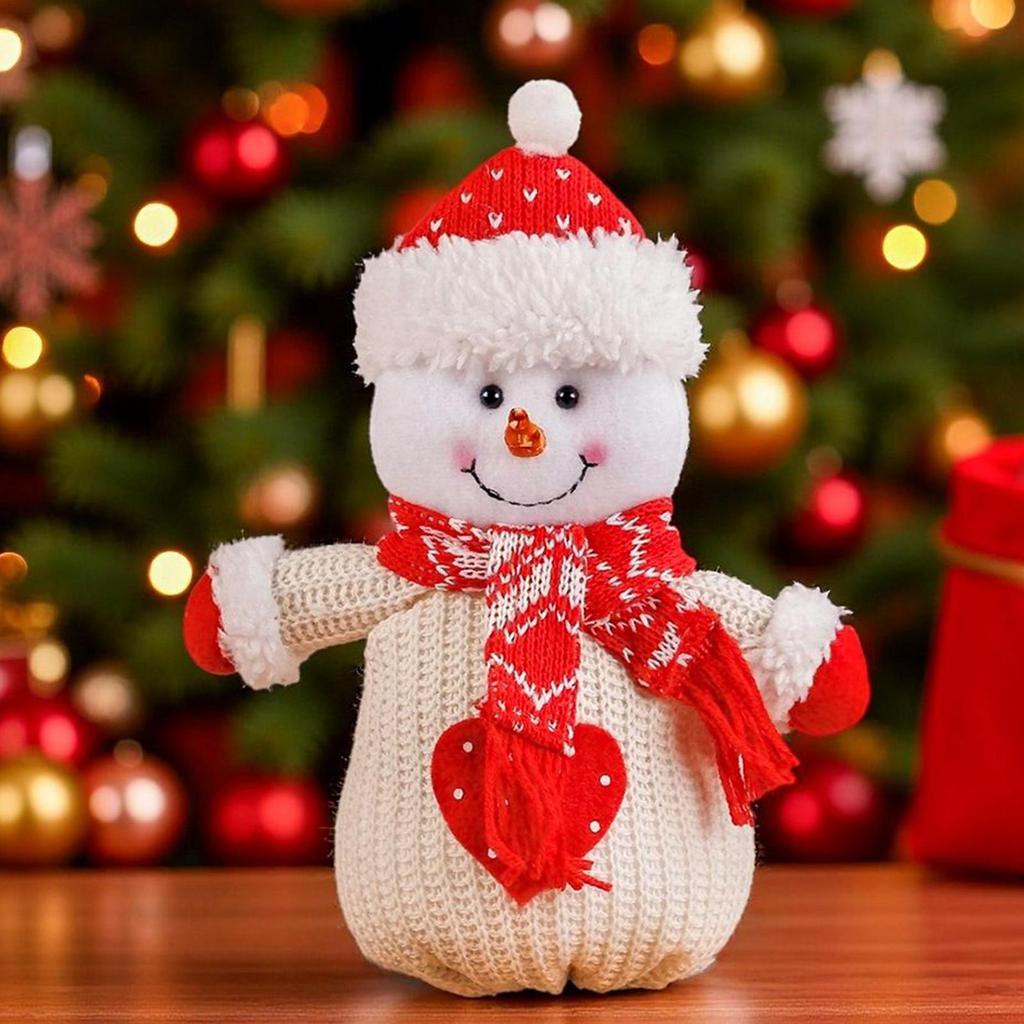 Christmas Doll Bags Drawstring Santa Snowman Doll Storage Bag Compact Sacks Pouches Wrapping Festive Stocking Sacks For Kids