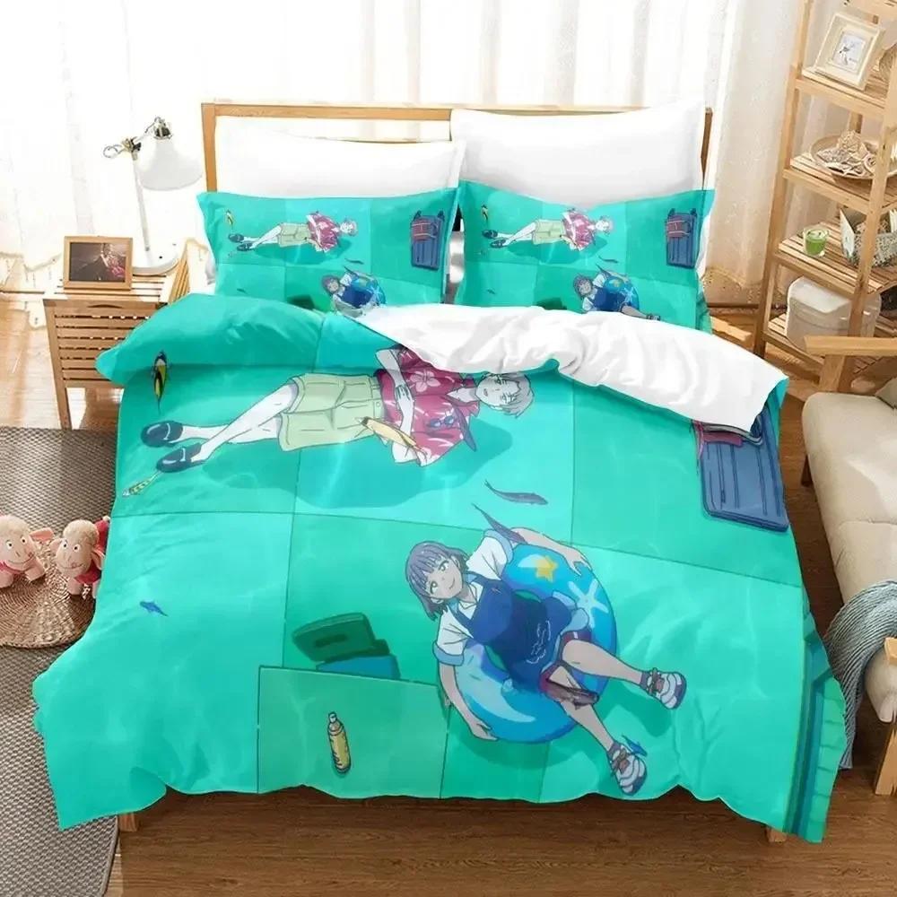 Niedliches Deji Meets Girl Bettwäsche-Set Bedrucktes Bett-Set mit Kissenbezug Bettdeckenbezug Weiche Queen King Size Bettwäsche Zuhause