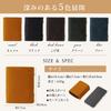 Bag Wallet only the outermost layer of Crazy Horse Leather Genuine Leather Handcrafted by Artisans Wallet coin purse Stores bills without folding and