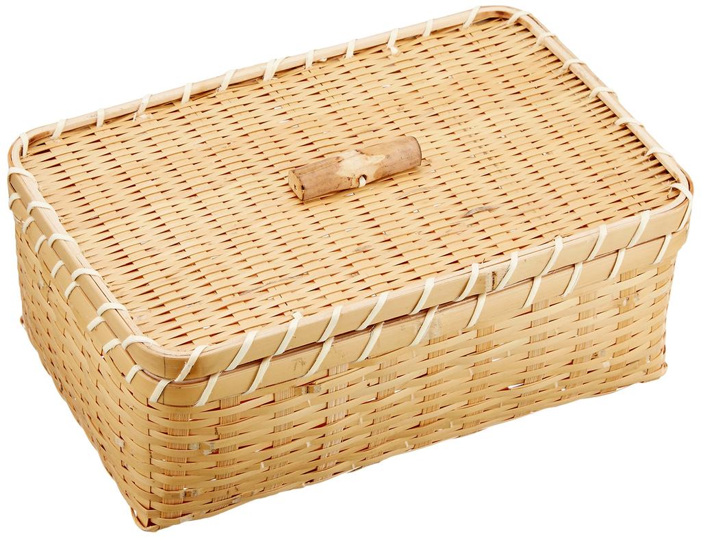 Yamashita craft Bílý bambusový čtvercový bento velký 32152000 (Yamasita craft)